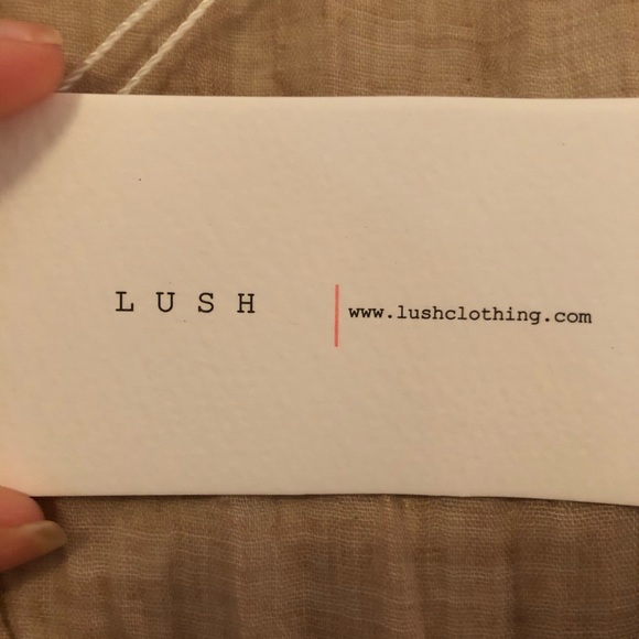 SOLD. LUSH clothing beige romper - Picture 7 of 8